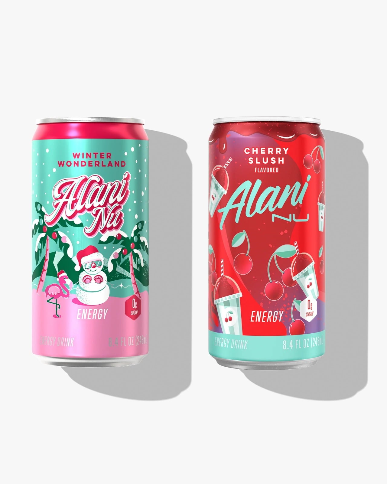 Mini Energy winter wonderland and cherry slush 08 oz 12pk