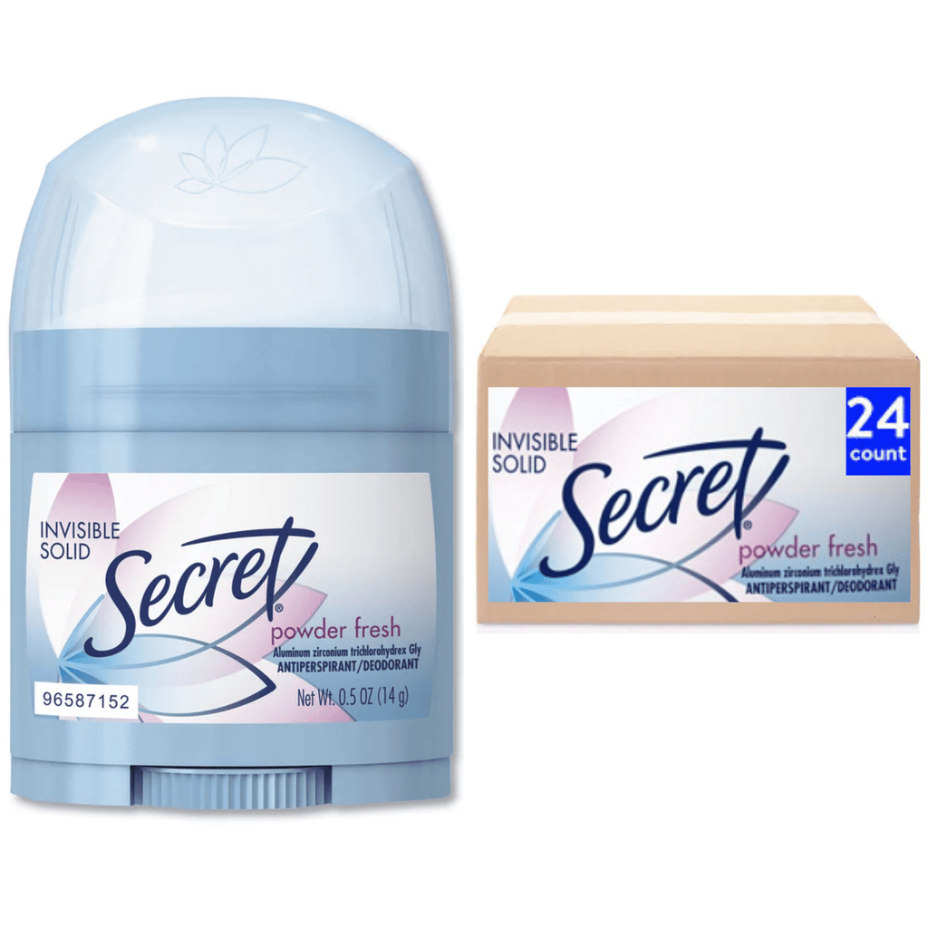 Invisible Solid Female Antiperspirant Deodorant, Powder Fresh, 0.5 oz. (Pack Of 24)