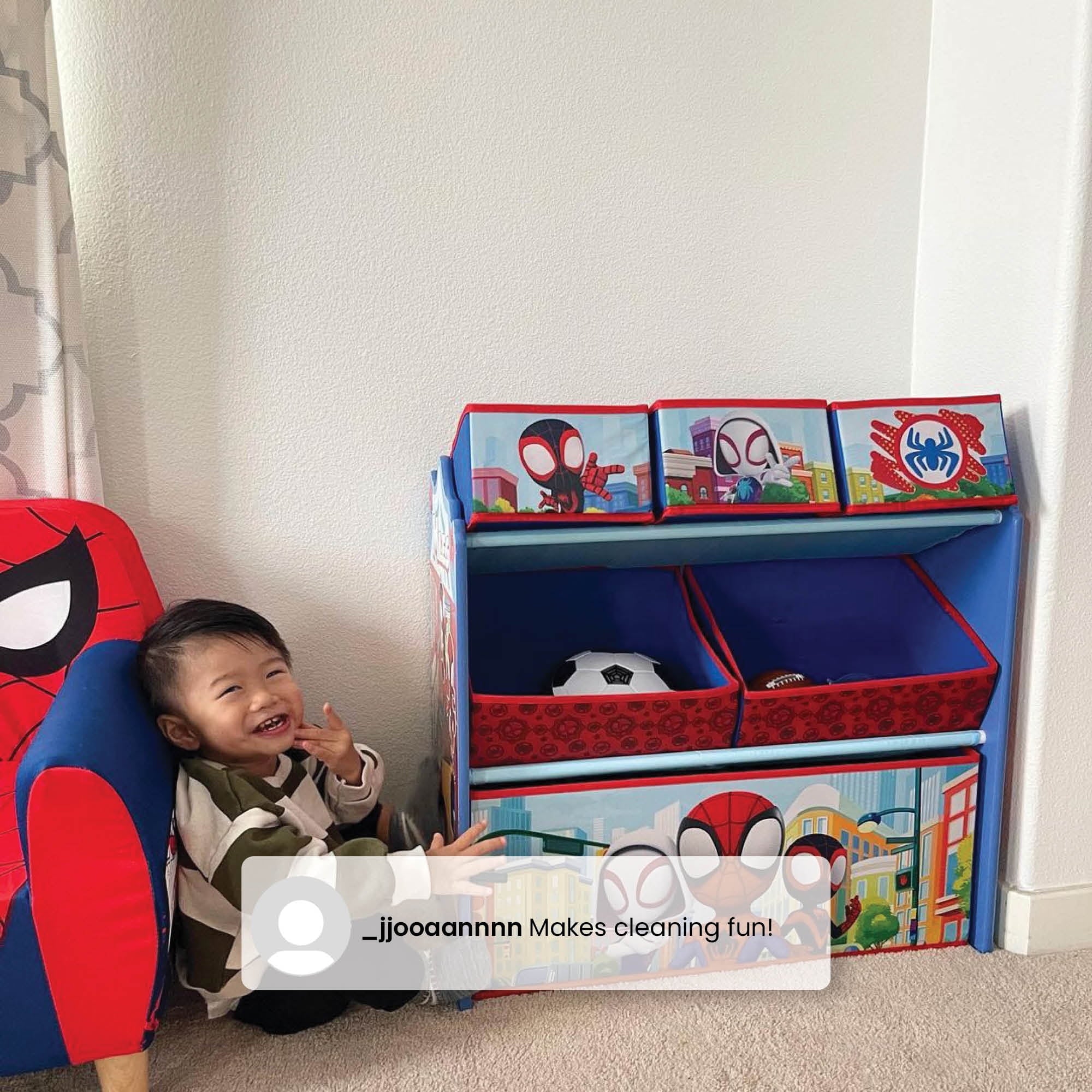 Design and Store 6 Bin Toy Storage Organizer by