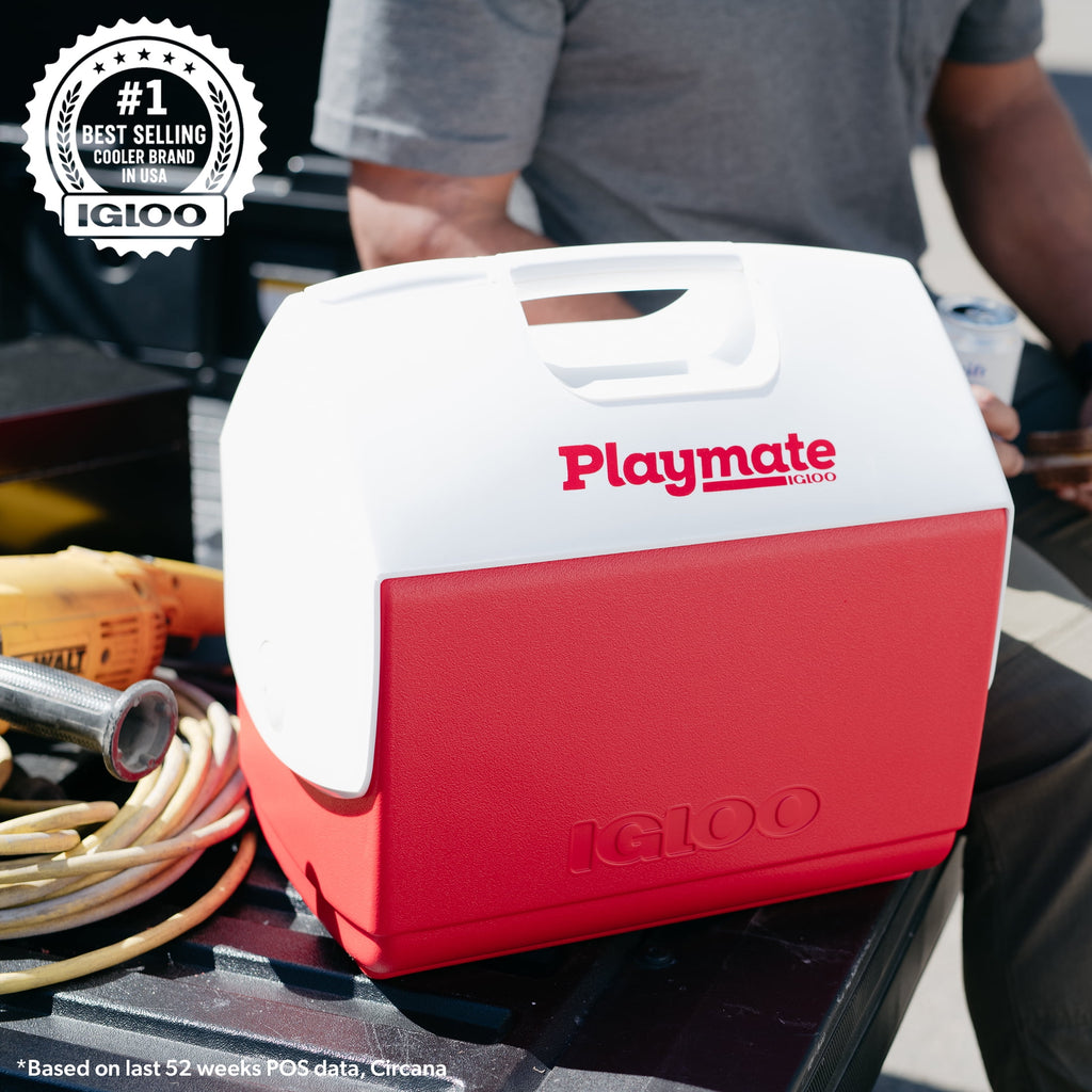 16 QT Playmate Elite Ice Chest Cooler,30 Can Capacity, Red