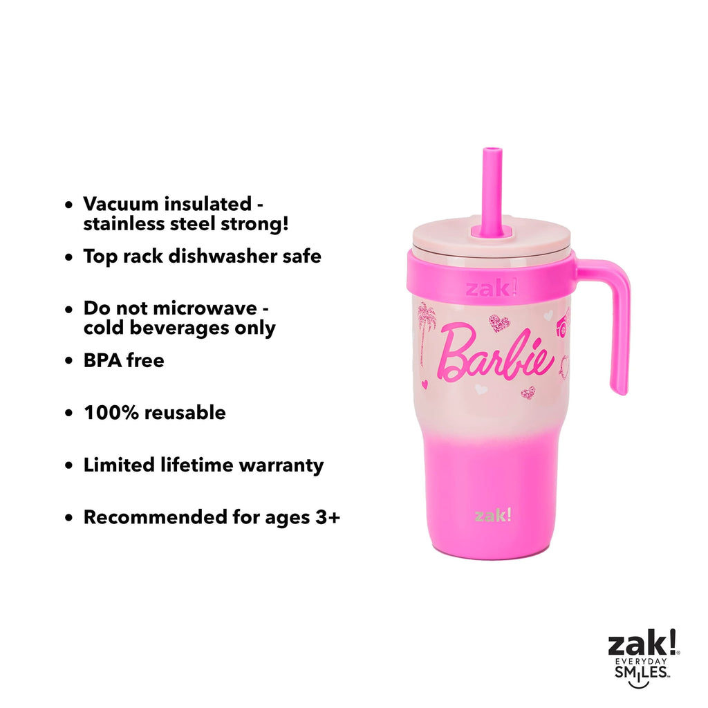 18oz Stitch Kids Straw Handle Tumbler