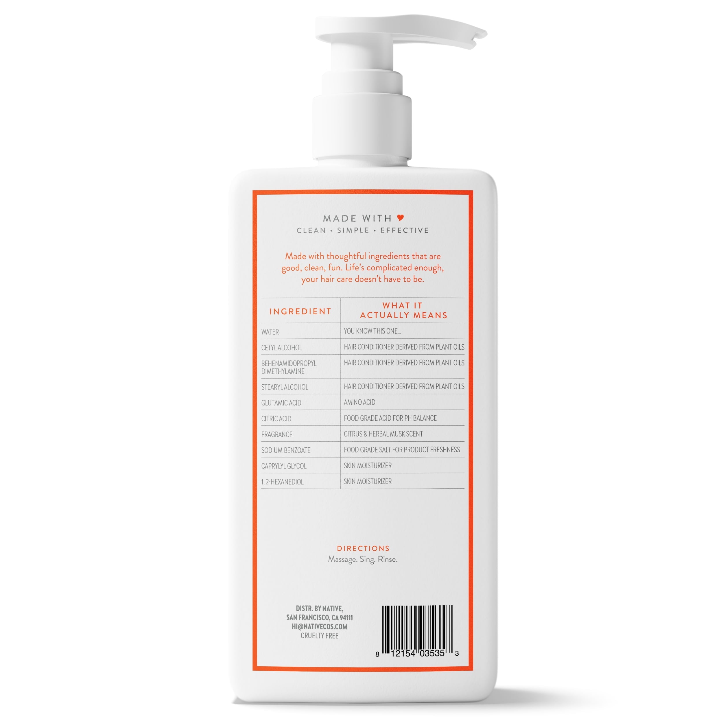 Conditioner Citrus and Herbal Musk 16.5 fl oz