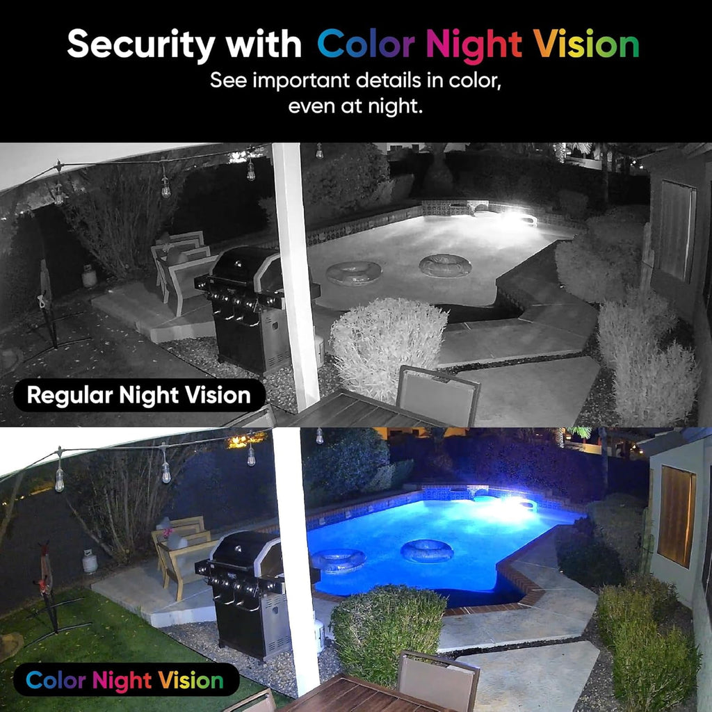 Cam v4 Security Camera Bundle with FREE 32gb MicroSD Card, 2.5K WiFi, Indoor/Outdoor Camera for Home Security, Pet Camera/Baby Monitor, Motion Activated Spotlight/Siren, Color Night Vision, 2-Wa