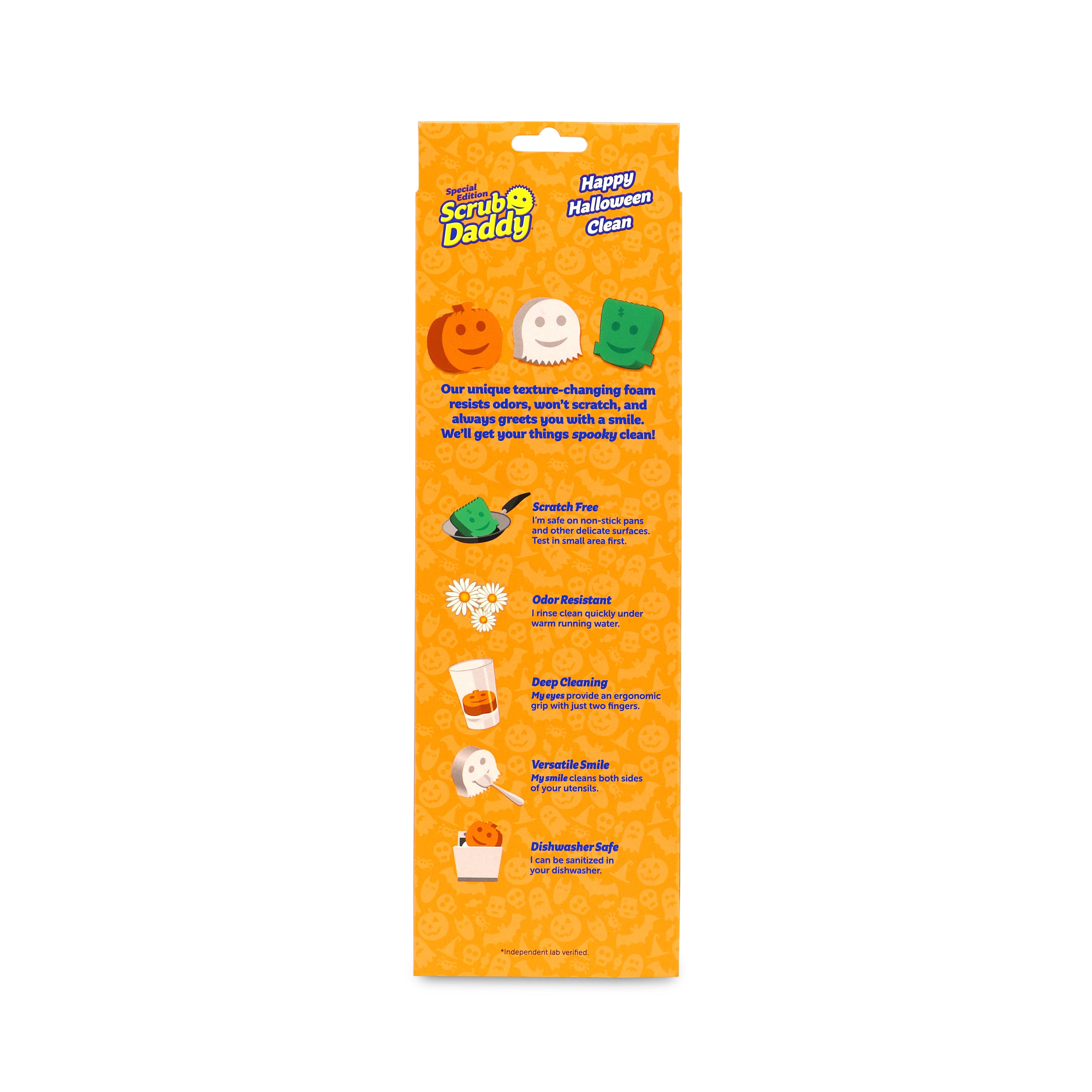 Special Edition Halloween Shapes Non-Scratch Cleaning Sponges, 3 Count