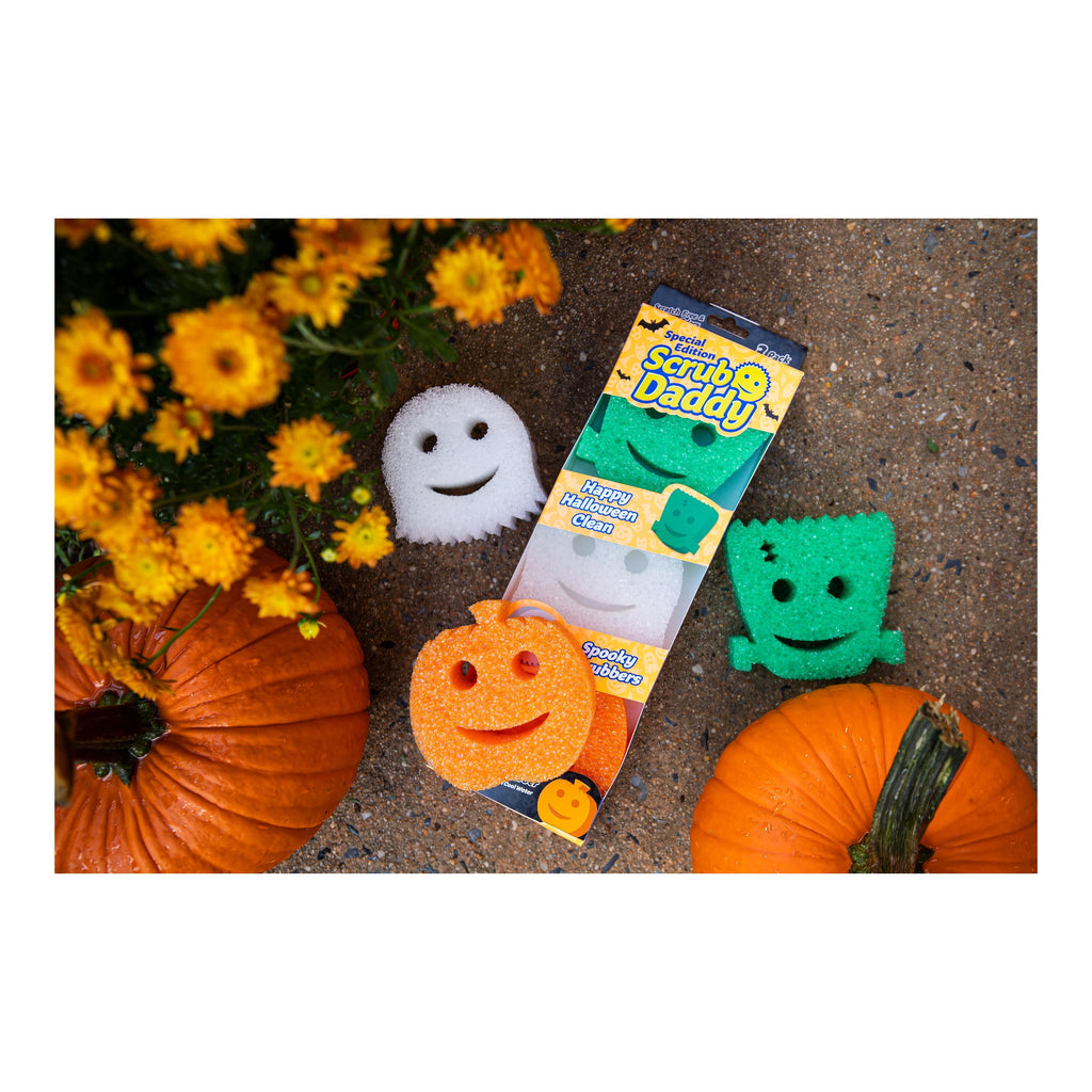 Special Edition Halloween Shapes Non-Scratch Cleaning Sponges, 3 Count