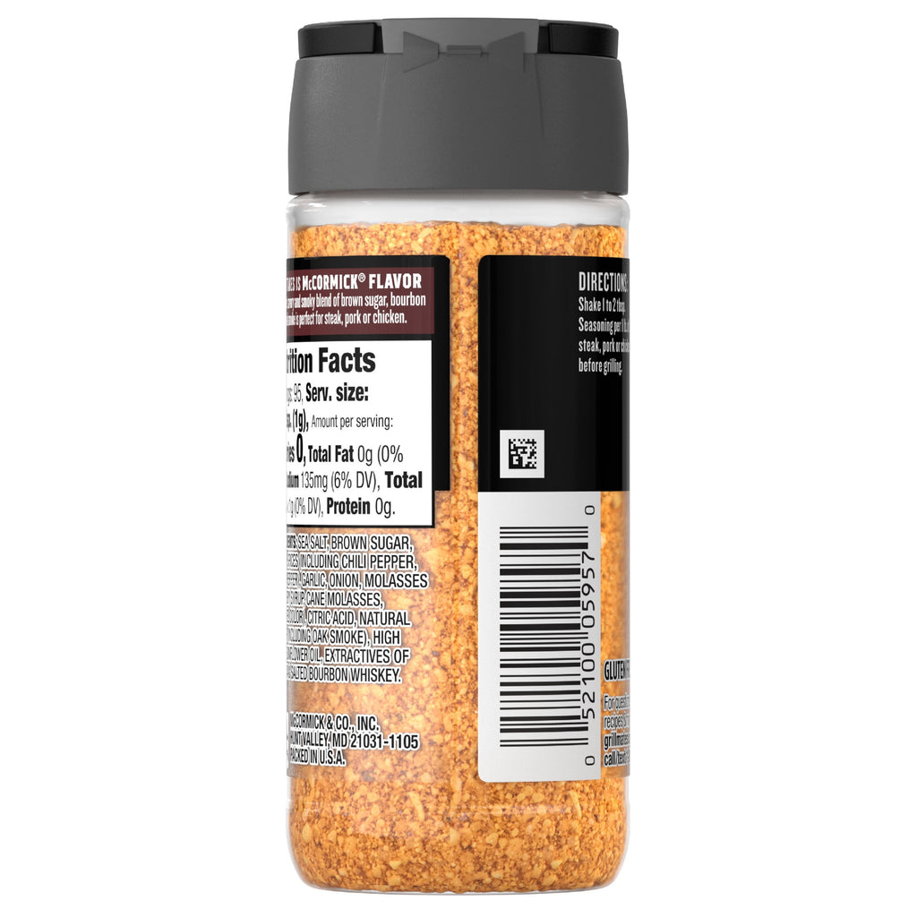 Bourbon &amp; Oak Seasoning, 3.37 oz Bottle