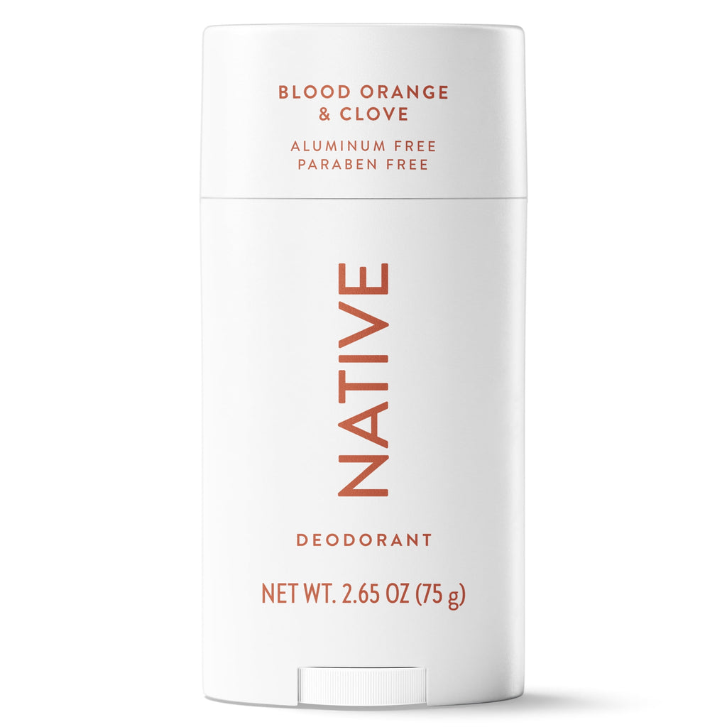 Aluminum Free Deodorant For Women, 72 Hour Solid Deodorant Stick, Blood Orange &amp; Clove, 2.65oz
