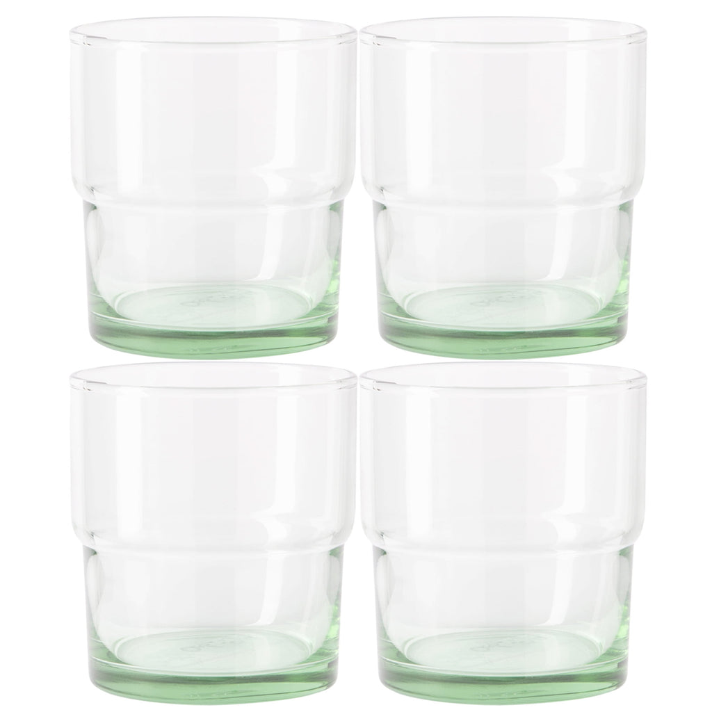 Better Homes &amp; Gardens Recycled Green Glassware, Glass, 4 Pack, 10 oz