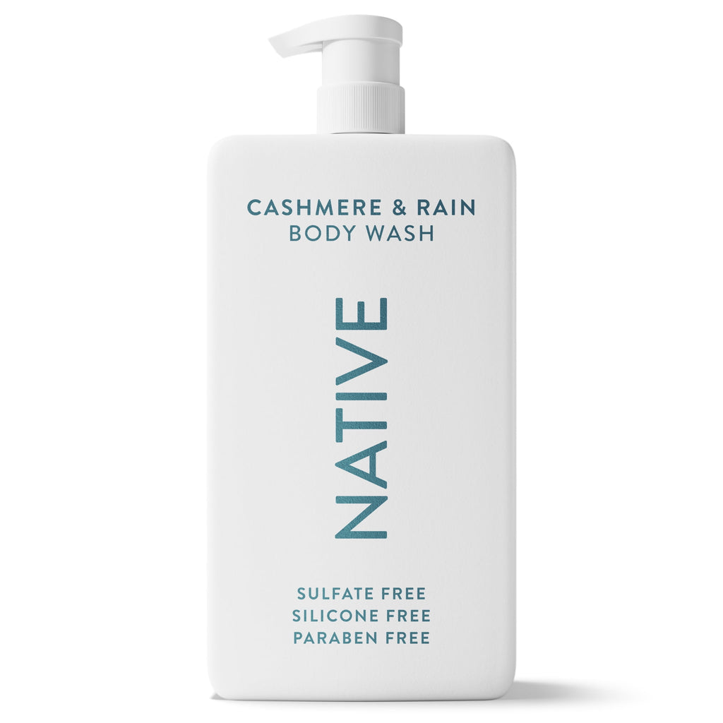 Body Wash, Cashmere &amp; Rain, Sulfate Free, Naturally Derived Ingredients, 24hr Freshness, for Women &amp; Men, 36 fl oz