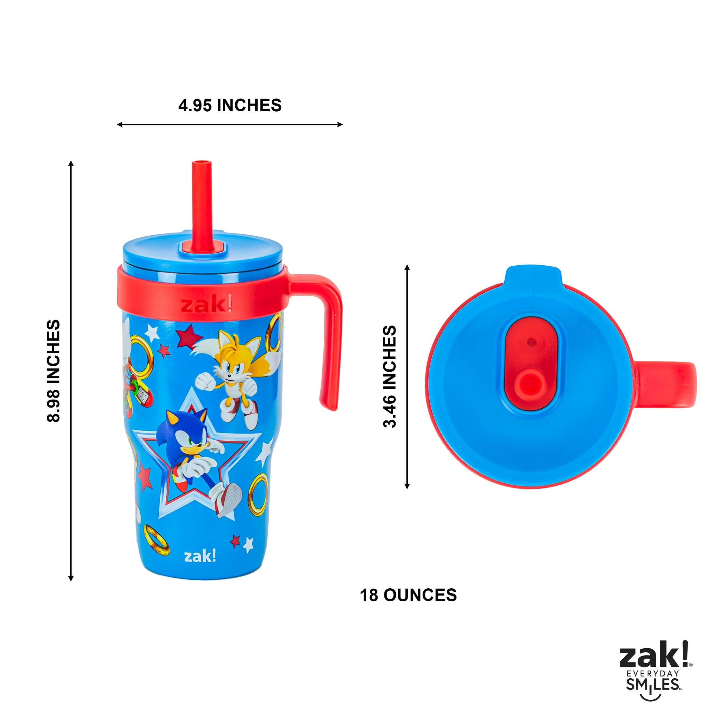 18oz Stitch Kids Straw Handle Tumbler
