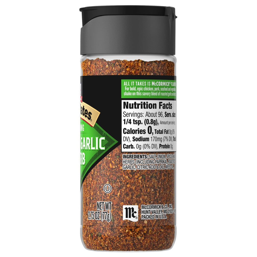 Roasted Garlic &amp; Herb Seasoning, 2.75 oz Bottle