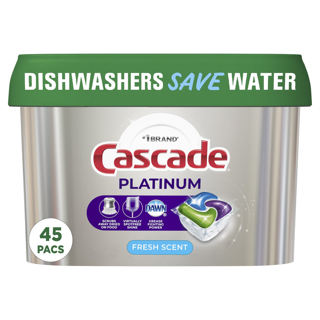 Platinum Action Pacs, Dishwasher Detergent, Fresh, 45 Ct