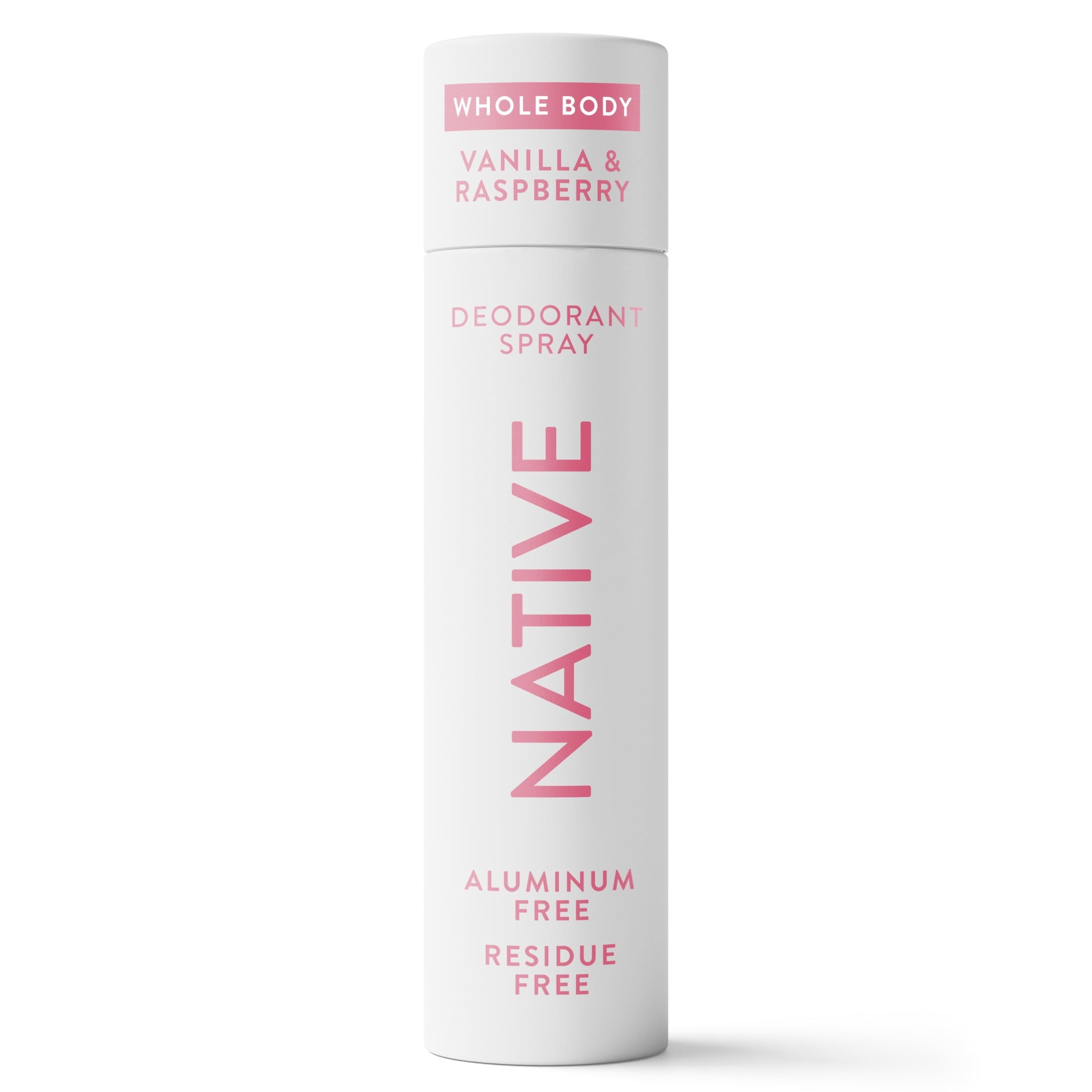 WHOLE BODY DEODORANT SPRAY FOR WOMEN, 72 HOUR ALUMINUM FREE DEODORANT SPRAY, VANILLA &amp; RASPBERRY, 3.5oz