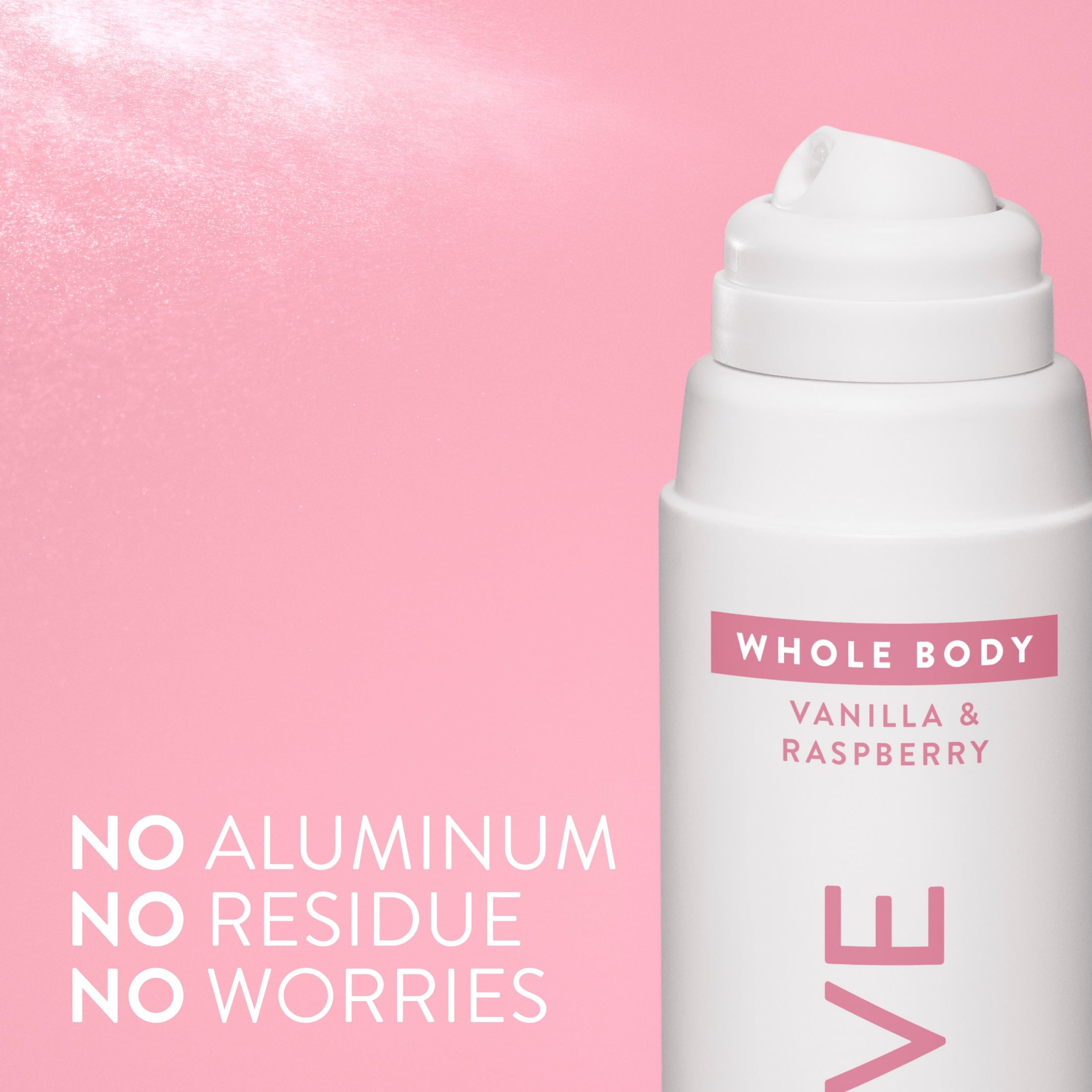 WHOLE BODY DEODORANT SPRAY FOR WOMEN, 72 HOUR ALUMINUM FREE DEODORANT SPRAY, VANILLA &amp; RASPBERRY, 3.5oz