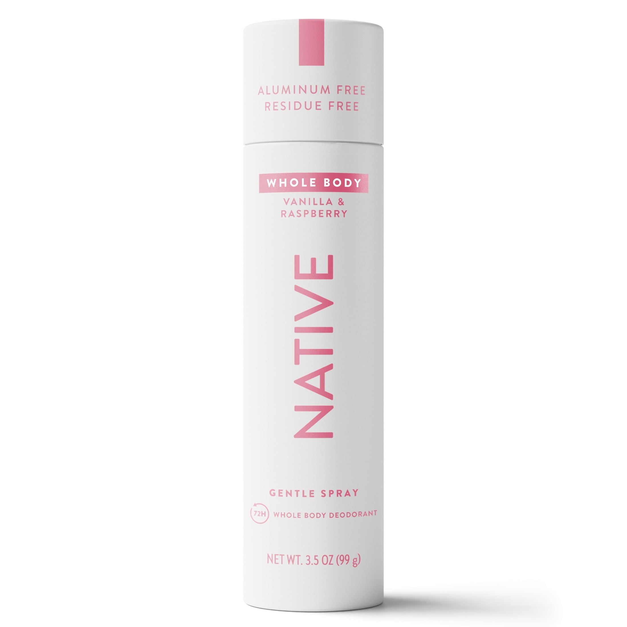 WHOLE BODY DEODORANT SPRAY FOR WOMEN, 72 HOUR ALUMINUM FREE DEODORANT SPRAY, VANILLA &amp; RASPBERRY, 3.5oz