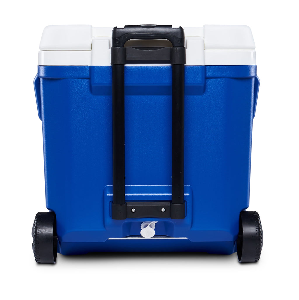 60 QT Laguna Ice Chest Cooler with Wheels, Blue