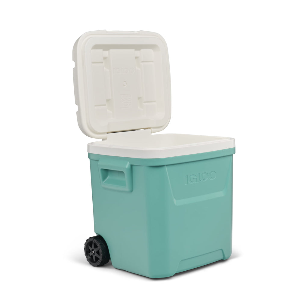 60 QT Laguna Ice Chest Cooler with Wheels, Blue