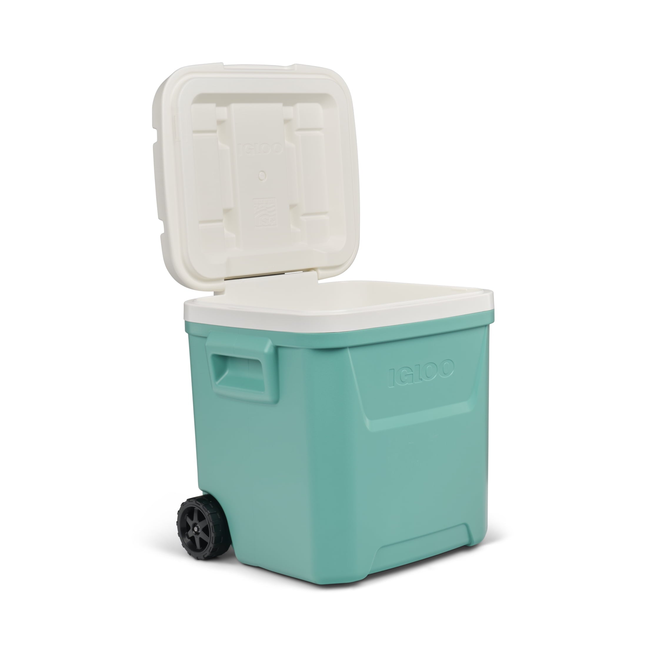 60 QT Laguna Ice Chest Cooler with Wheels, Blue