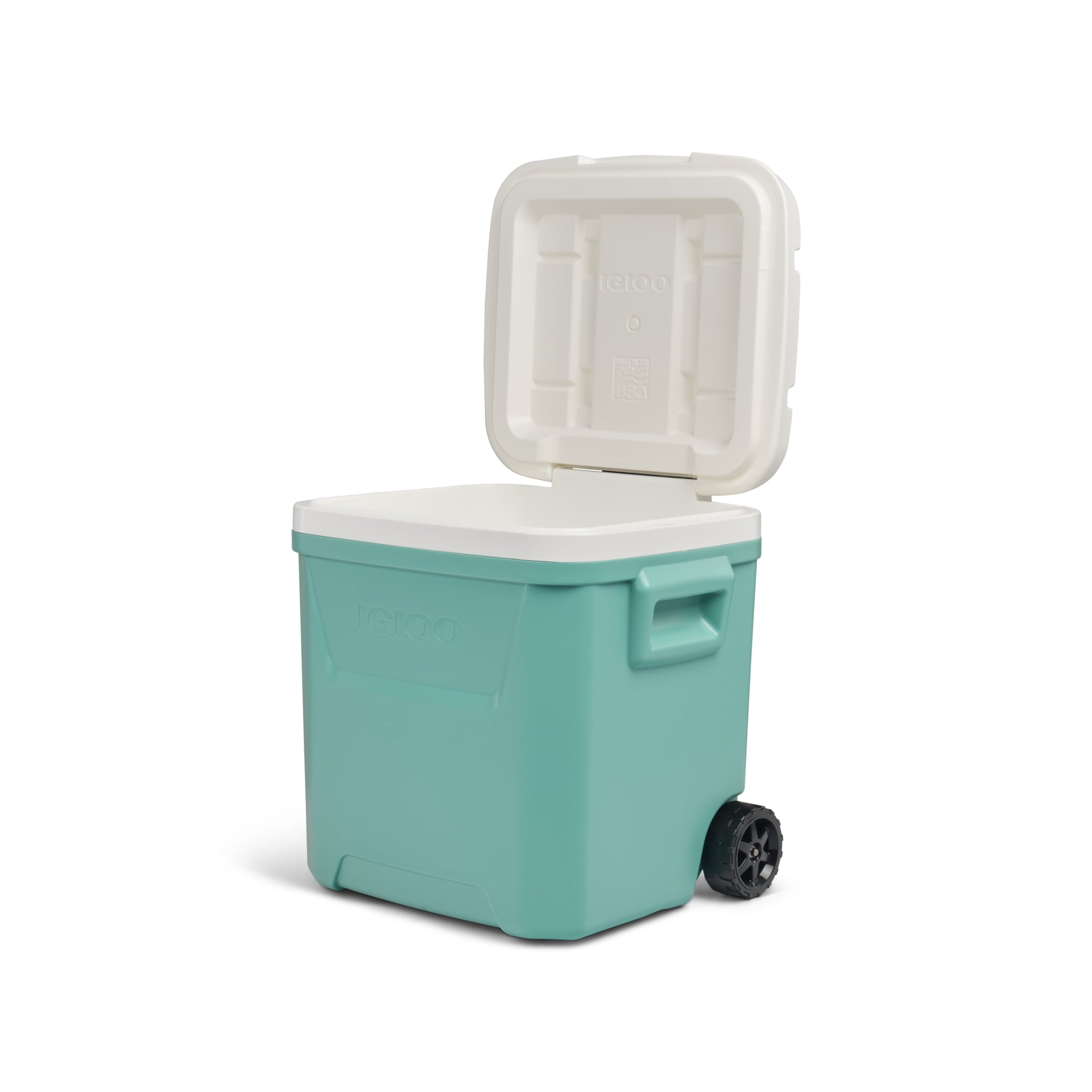 60 QT Laguna Ice Chest Cooler with Wheels, Blue
