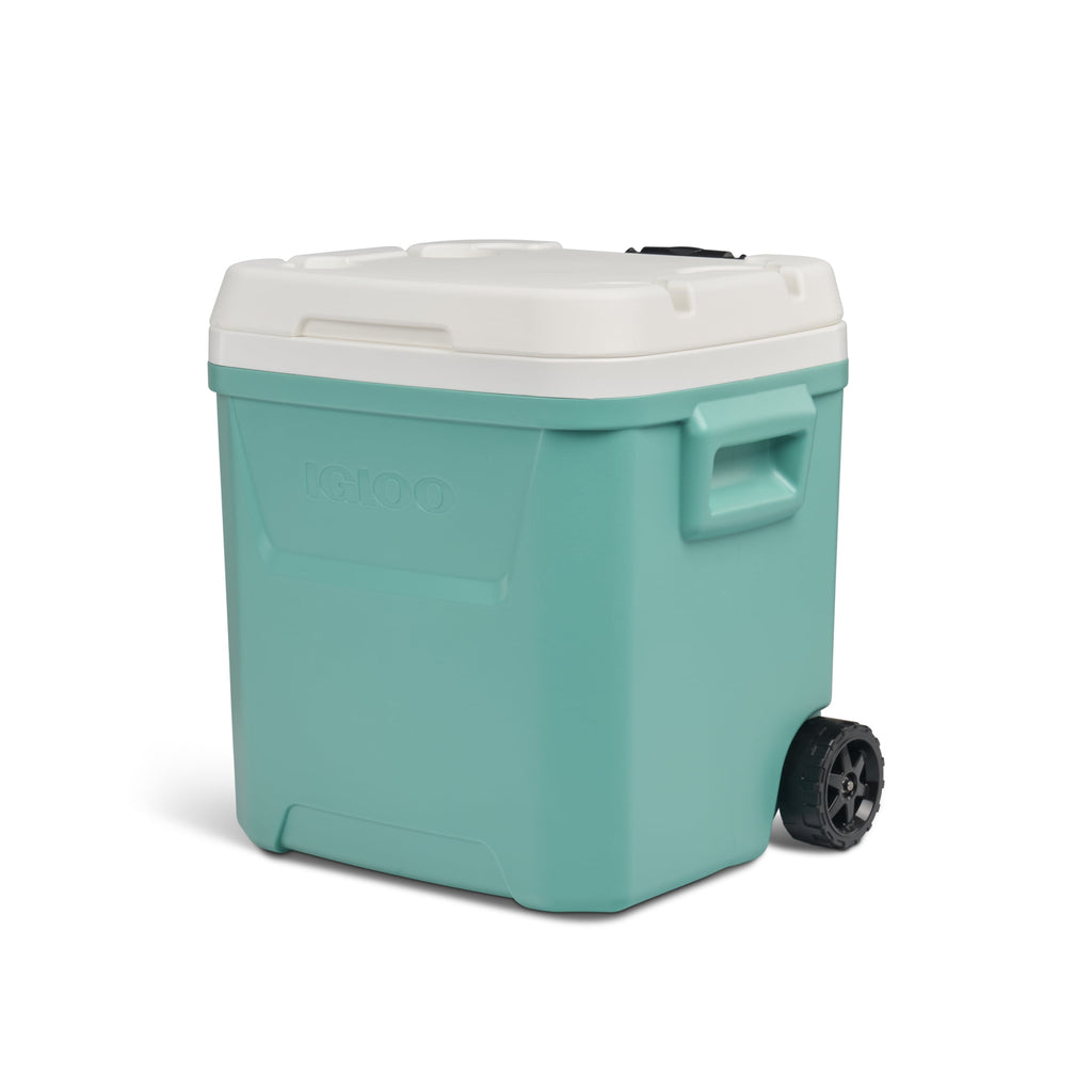 60 QT Laguna Ice Chest Cooler with Wheels, Blue