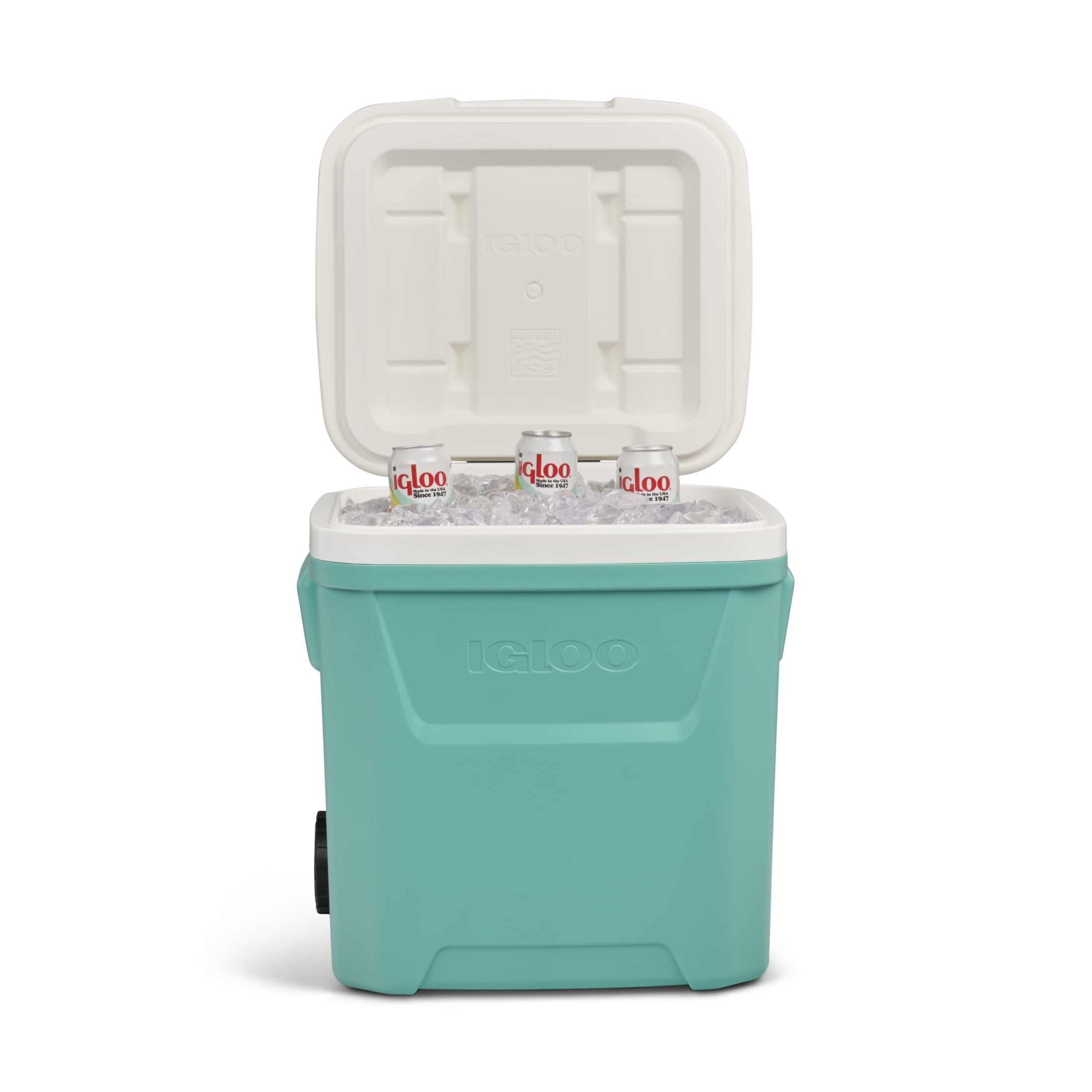 60 QT Laguna Ice Chest Cooler with Wheels, Blue