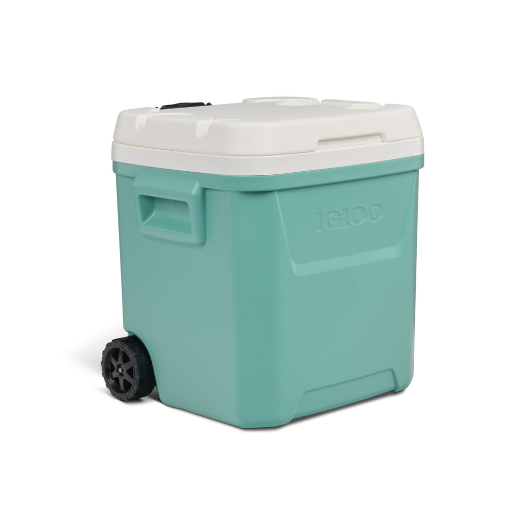 60 QT Laguna Ice Chest Cooler with Wheels, Blue