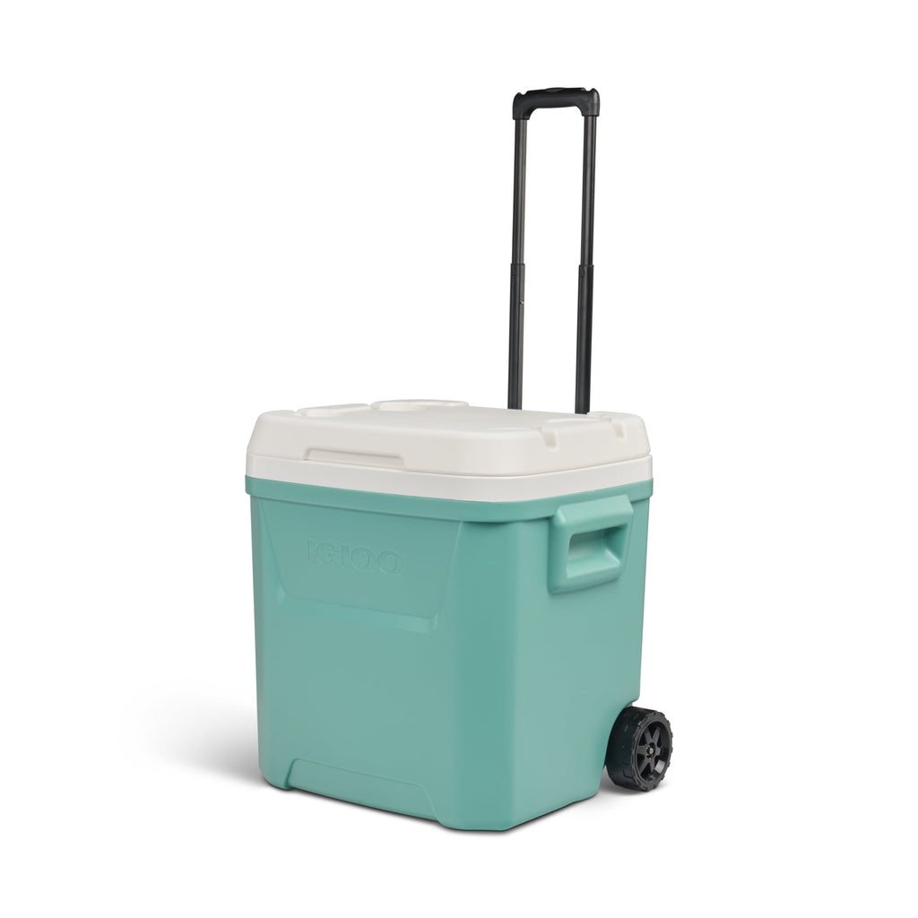 60 QT Laguna Ice Chest Cooler with Wheels, Blue