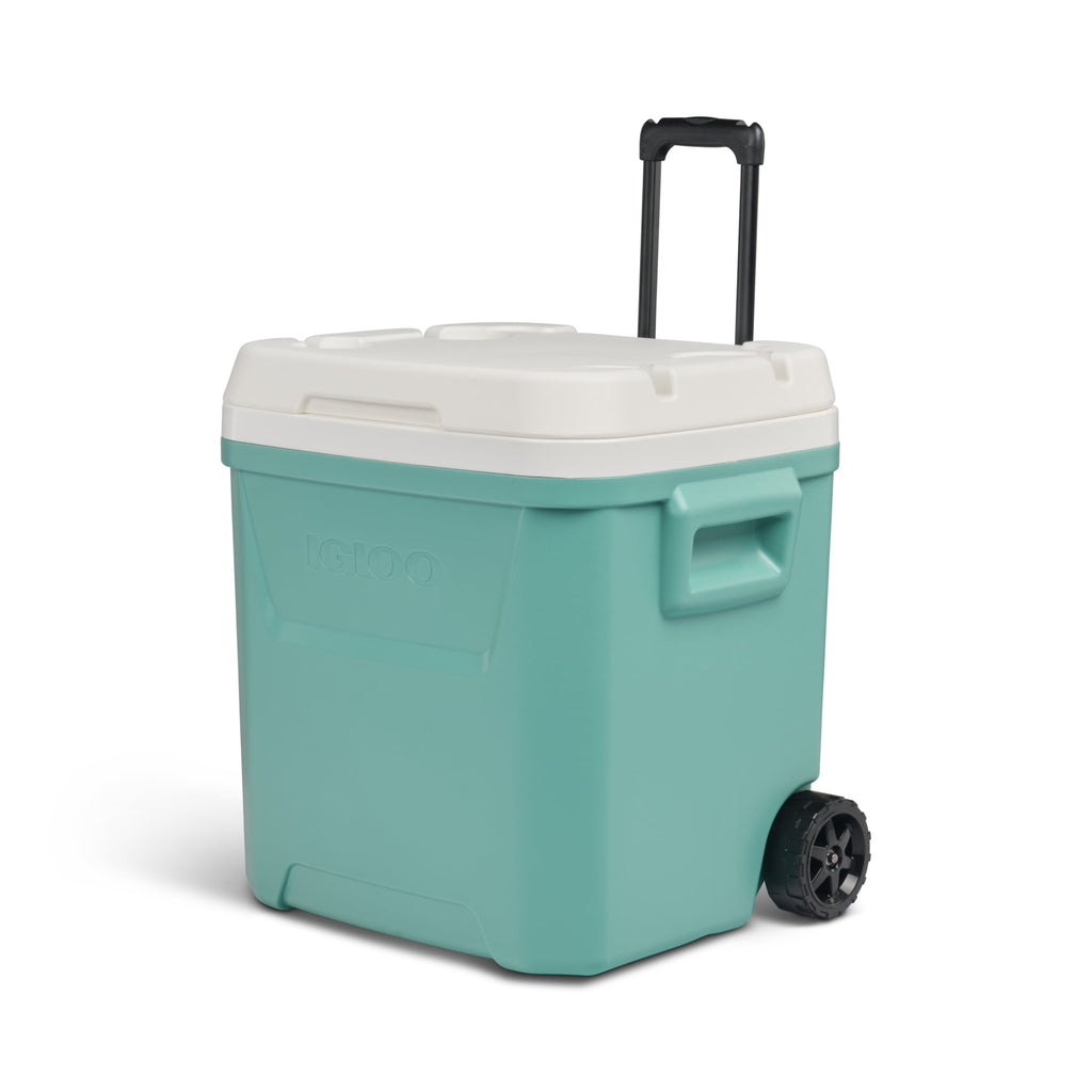 60 QT Laguna Ice Chest Cooler with Wheels, Blue