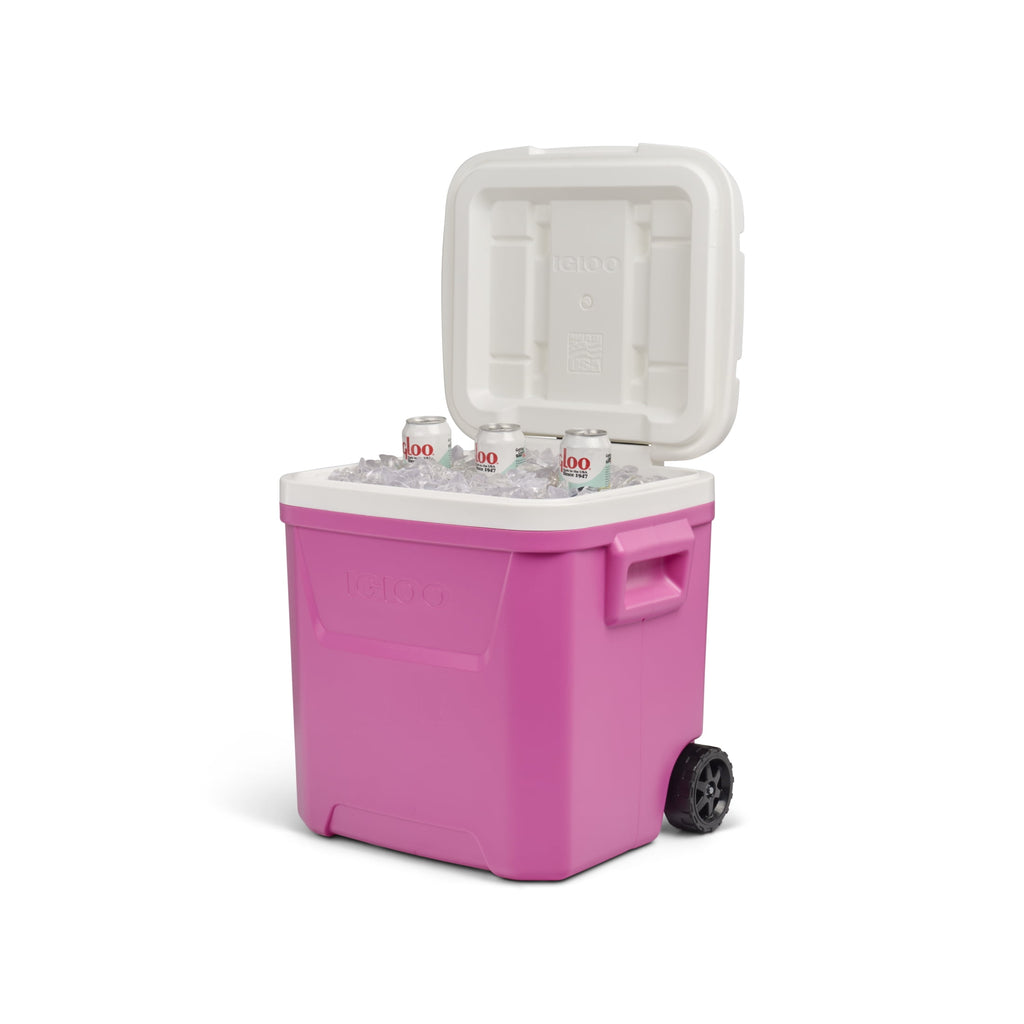 60 QT Laguna Ice Chest Cooler with Wheels, Blue