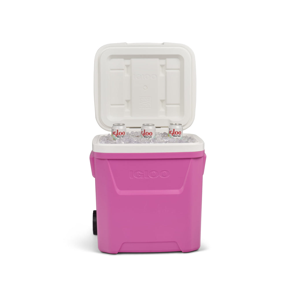 60 QT Laguna Ice Chest Cooler with Wheels, Blue