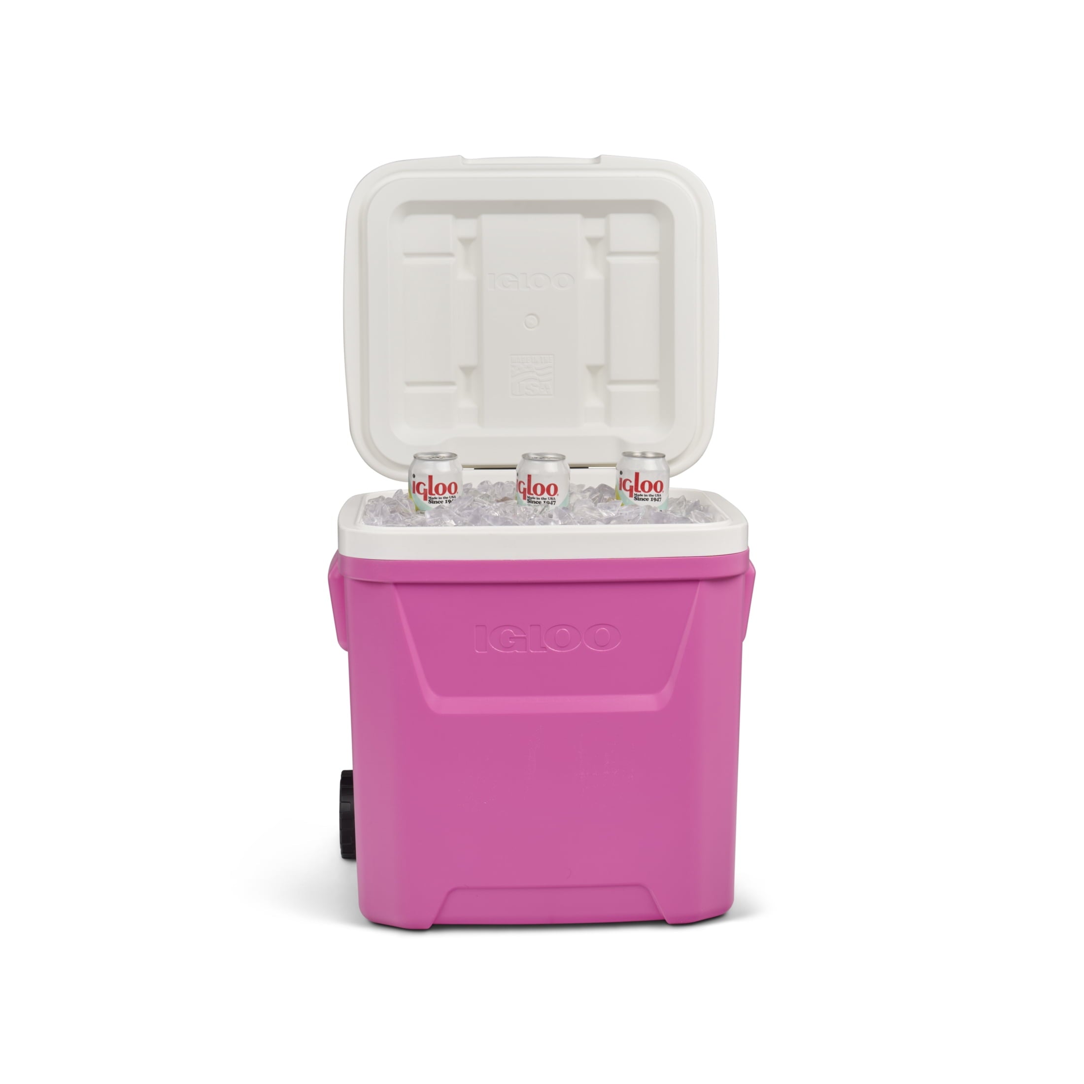 60 QT Laguna Ice Chest Cooler with Wheels, Blue