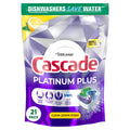 Platinum Plus Dishwasher Pods, Dish Detergent ActionPacs, Clean Lemon, 21 Count