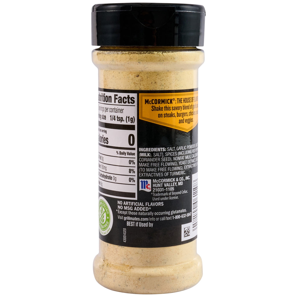Garlic Butter Seasoning, 6.56 oz Bottle