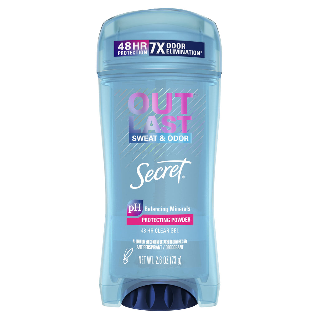 Outlast Clear Gel Antiperspirant Deodorant for Women, Protecting Powder 2.6 Oz