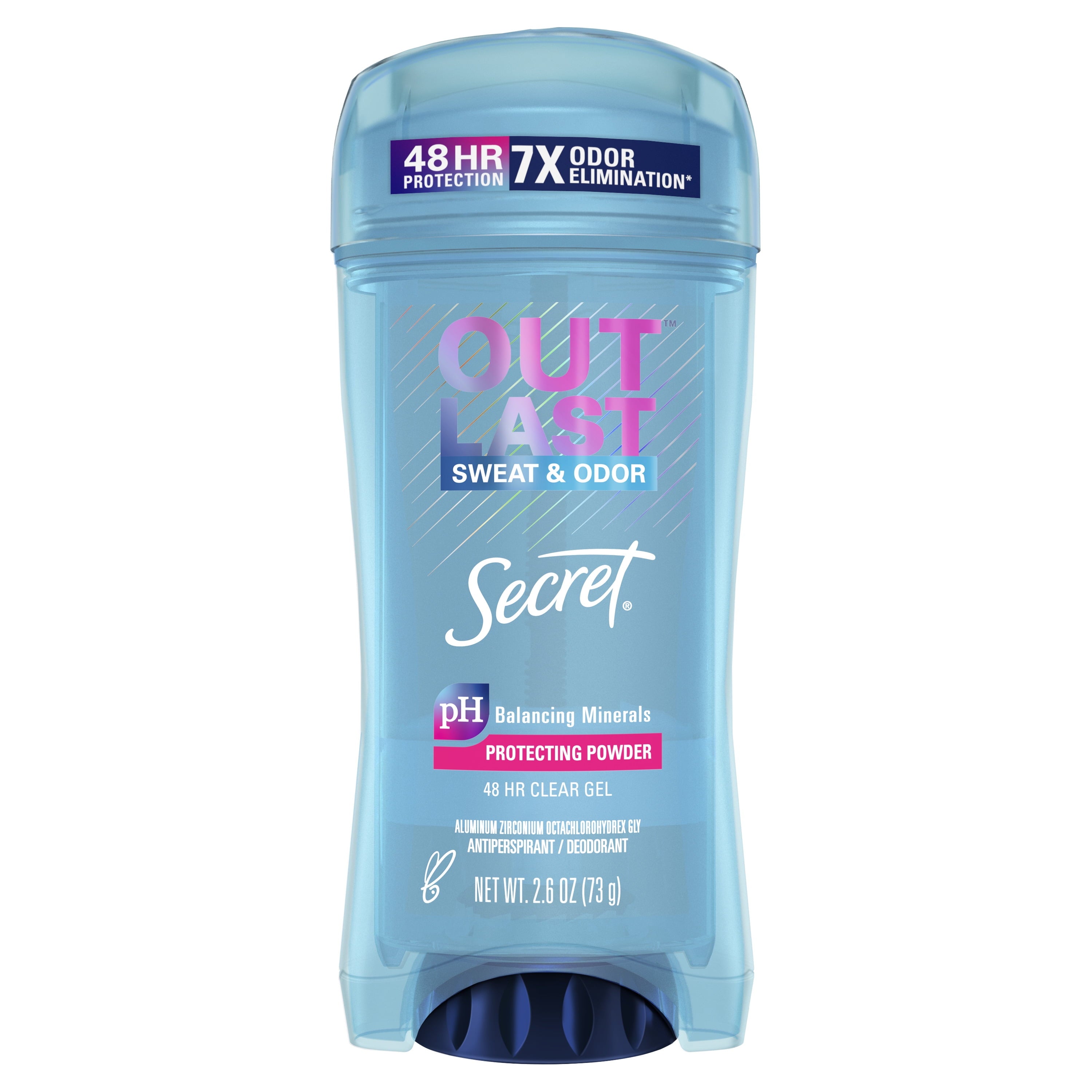 Outlast Clear Gel Antiperspirant Deodorant for Women, Protecting Powder 2.6 Oz