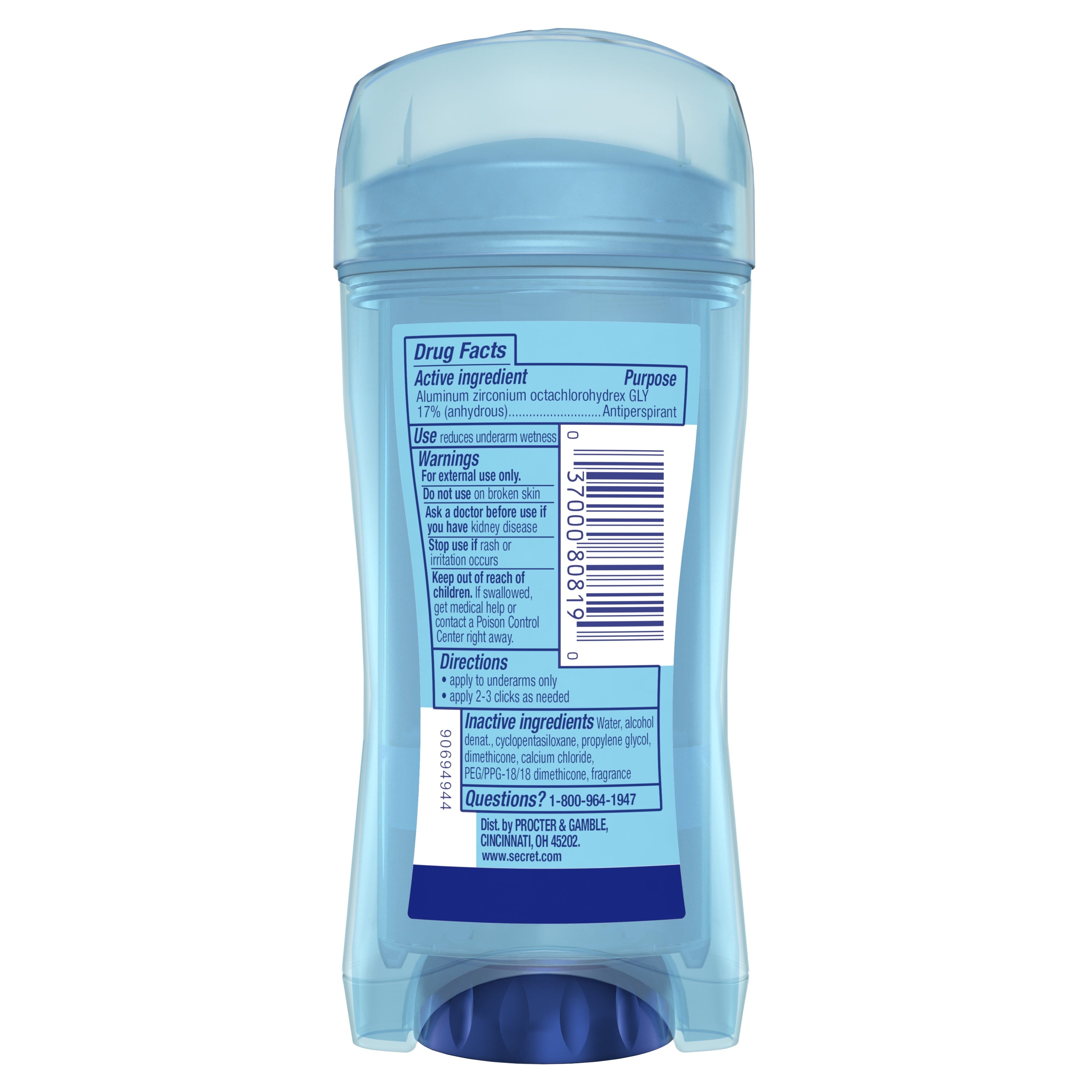 Outlast Clear Gel Antiperspirant Deodorant for Women, Protecting Powder 2.6 Oz
