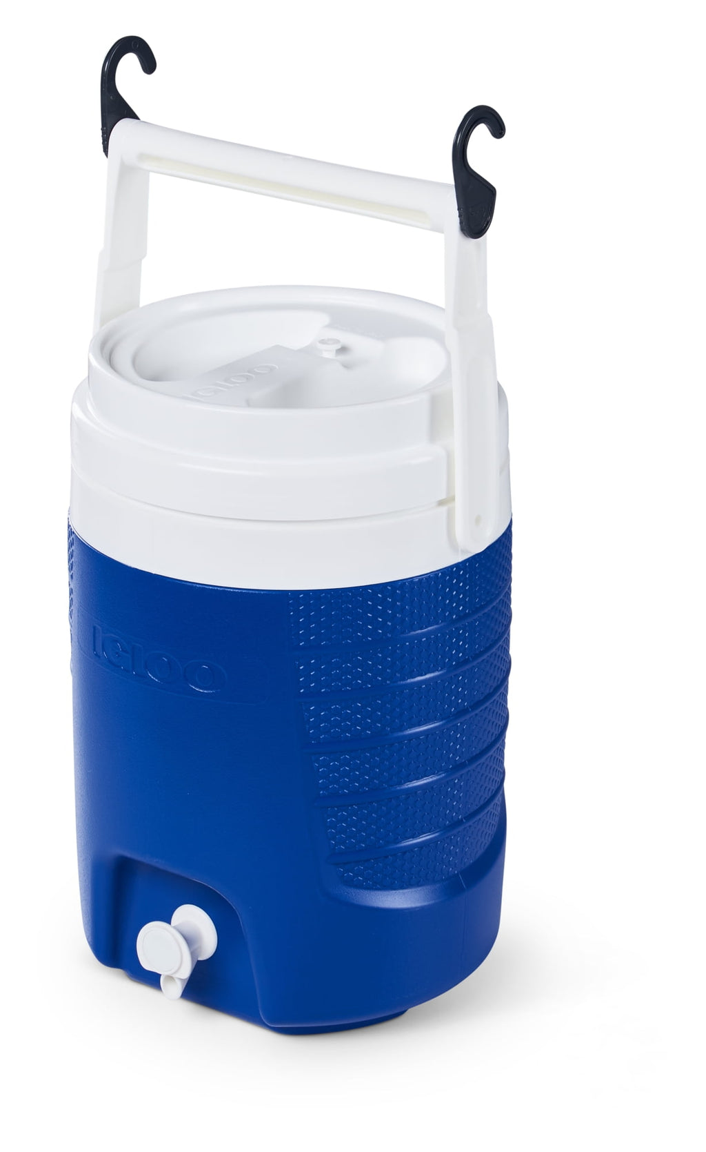 2 Gallon Sports Plastic Beverage Jug with Hooks, Blue