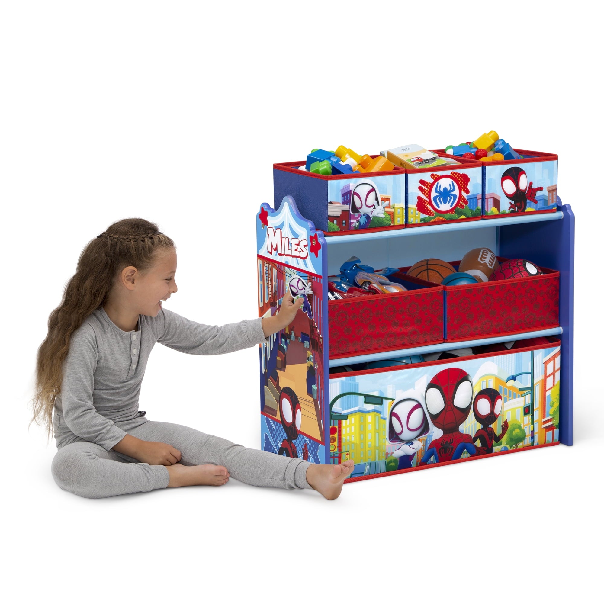 Design and Store 6 Bin Toy Storage Organizer by