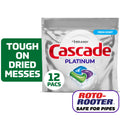 Platinum Dishwasher Pods, Dishwasher Detergent, Dish Detergent Soap, Fresh, 12 Count