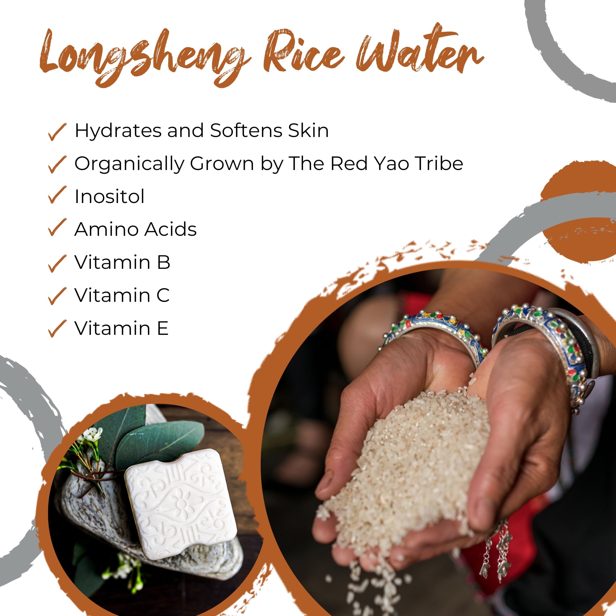 Viori Sulfate-Free, Paraben-Free, Zero-Waste Longsheng Rice Water Unscented Body Wash Bar, Native Essence, 120 Gram Bar