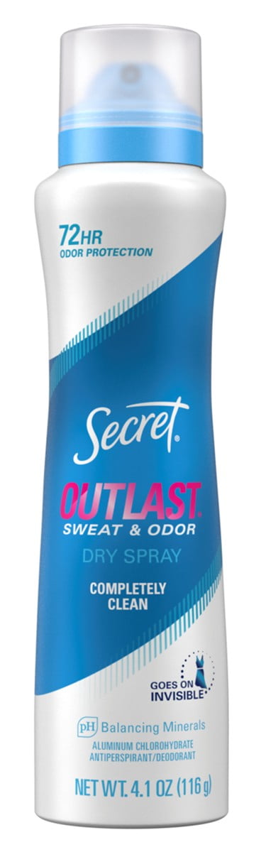 Deodorant Outlast Dry Spray Completely Clean 4.1oz
