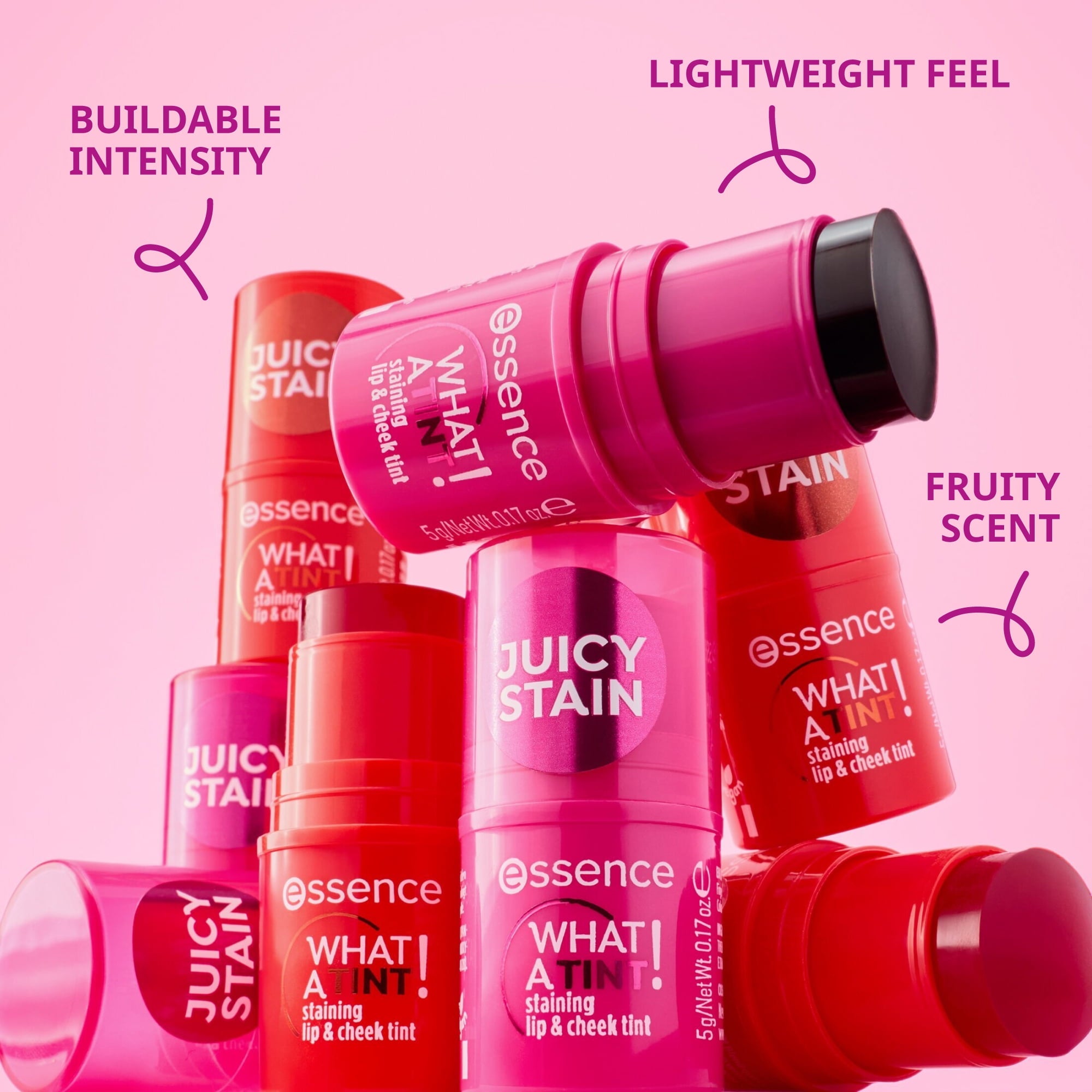 What a Tint! Staining Lip &amp; Cheek Jelly Tint, 10 Raspberry Vibes