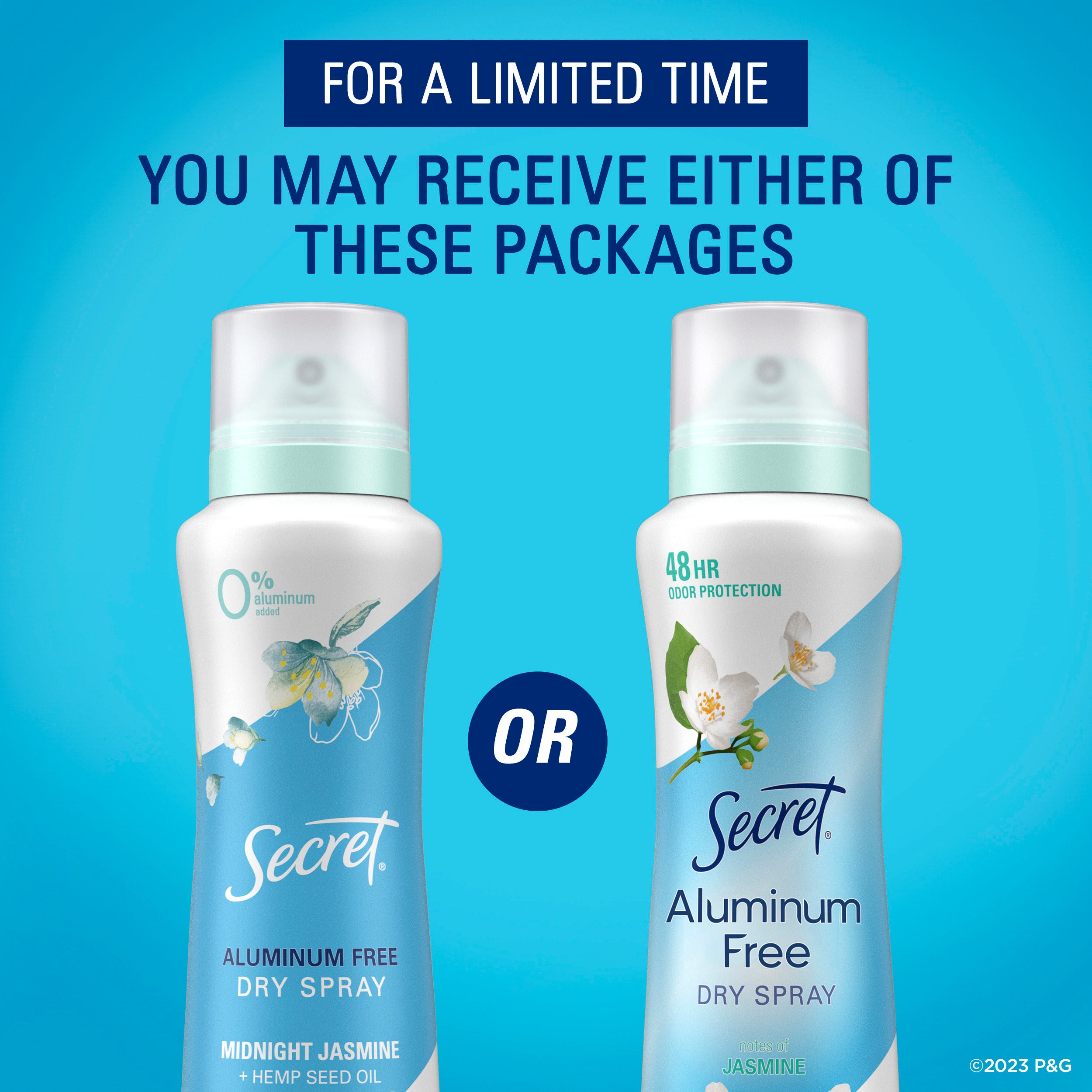 Dry Spray Aluminum Free Deodorant for Women, Midnight Jasmine, 4.1oz, Pack of 2