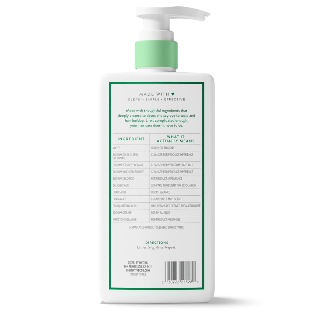 Detox Eucalyptus and Mint Shampoo 16.5 fl oz