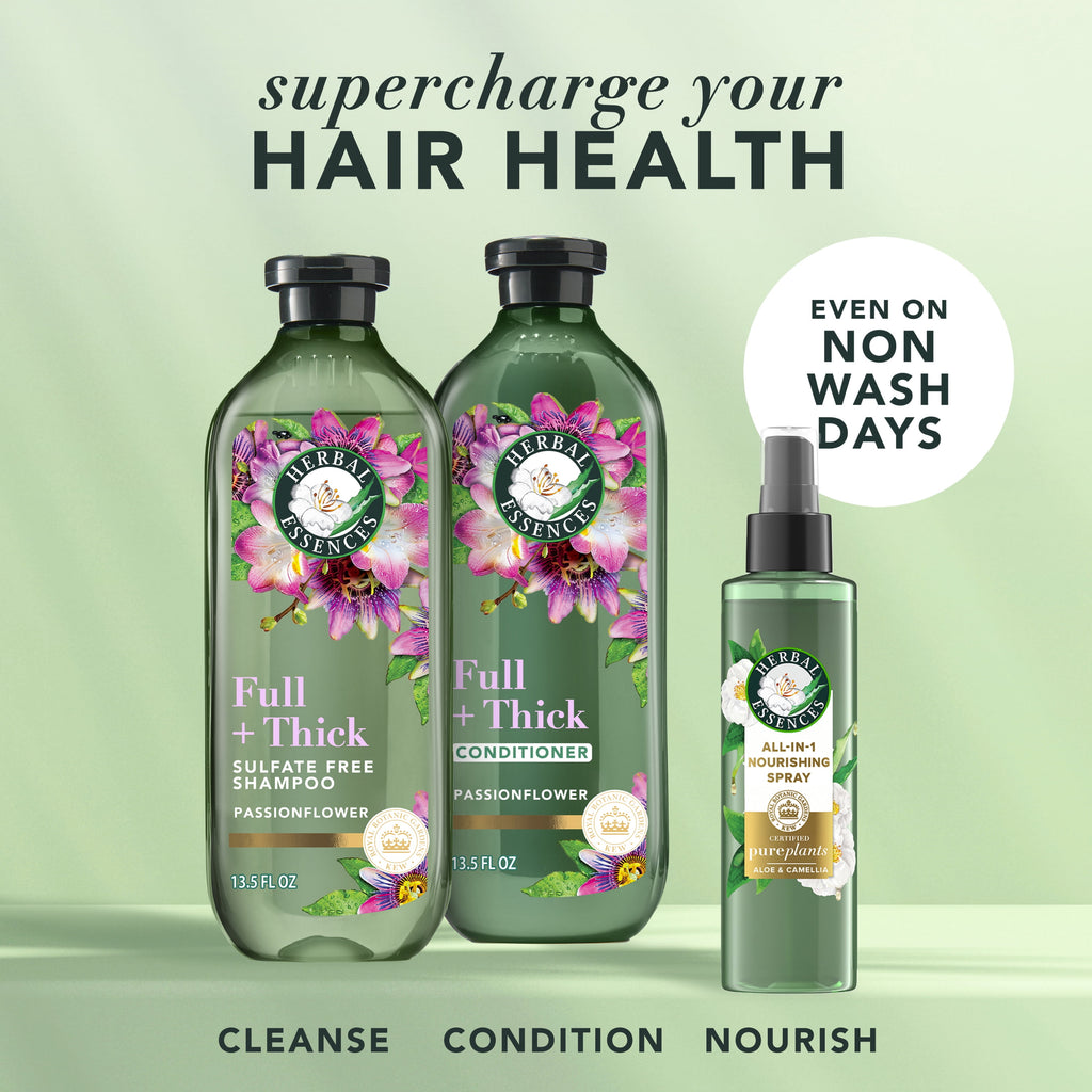 Full + Thick Passionflower Sulfate Free Shampoo, 13.5 fl oz