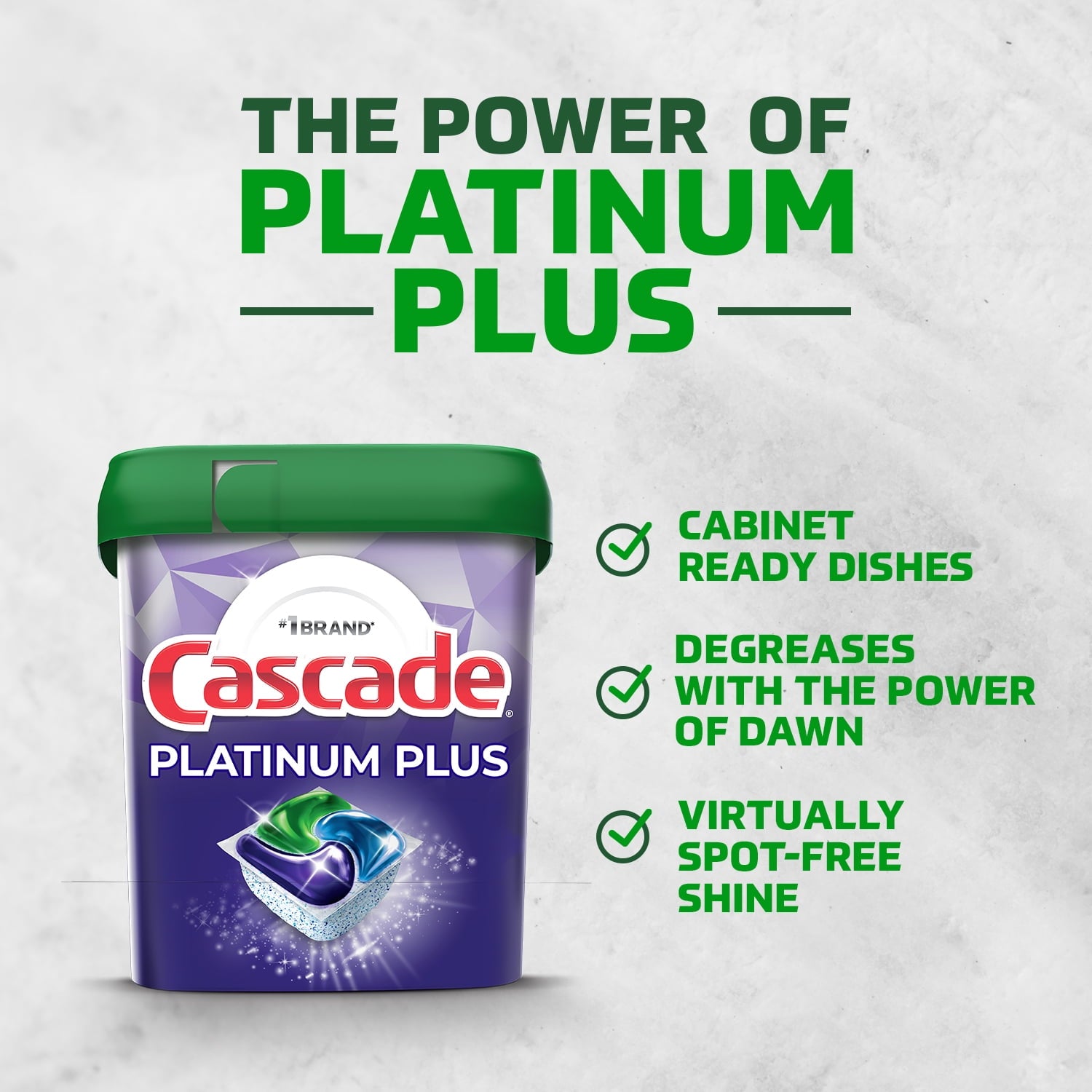 Platinum Plus Dishwasher Detergent Pacs, Fresh, 28 Count