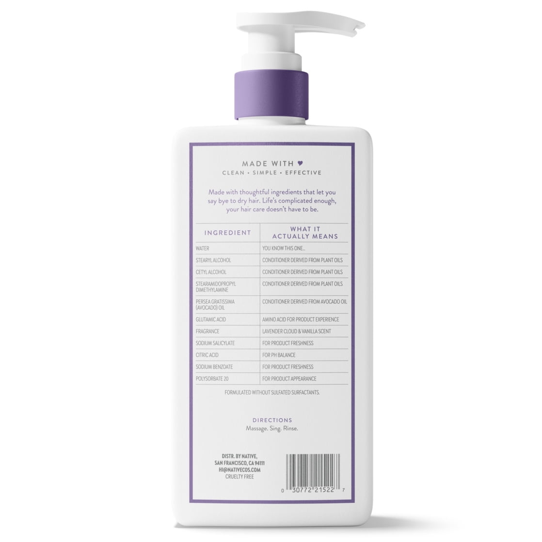 Refreshing Lavender Cloud and Vanilla Conditioner 16.5 fl oz
