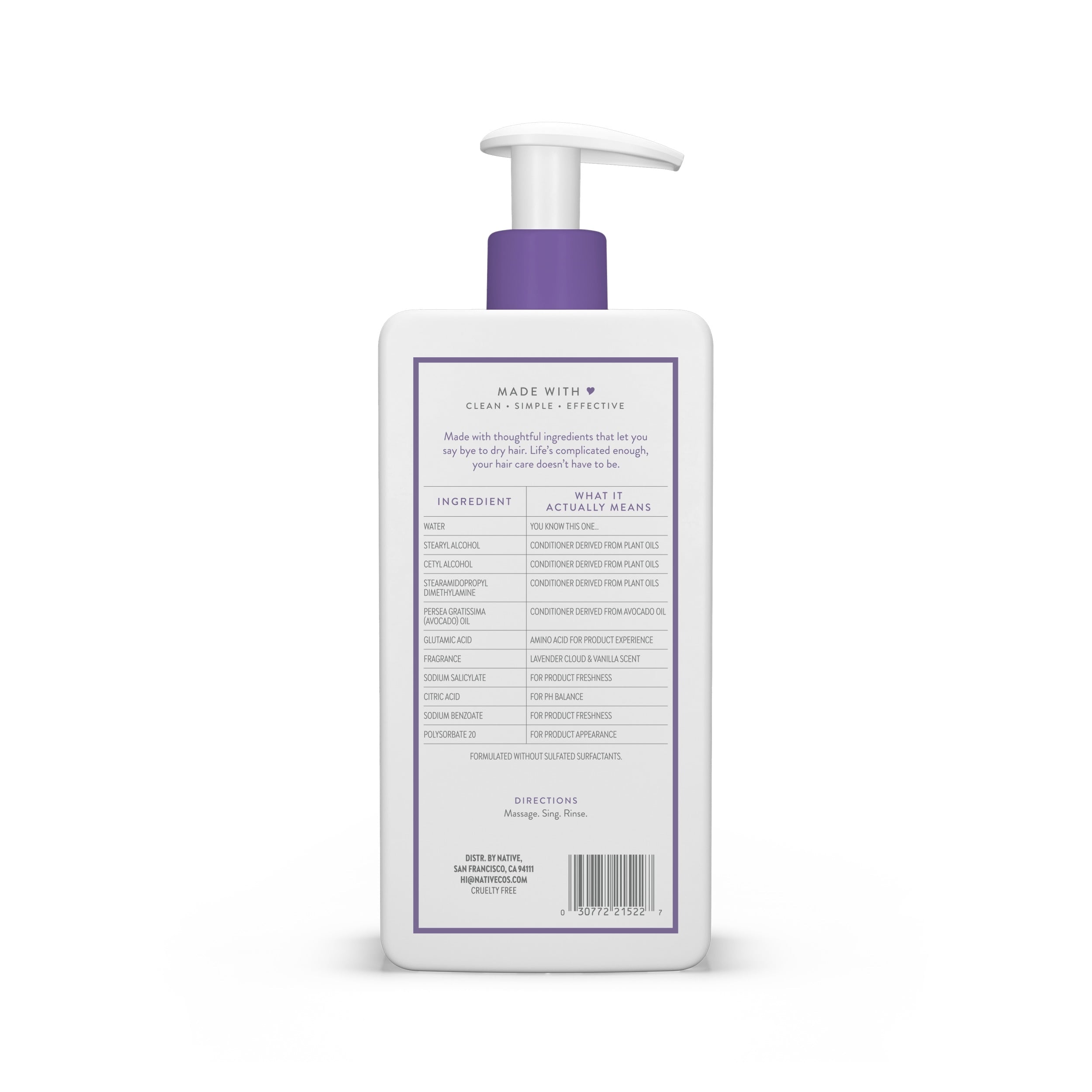 Refreshing Lavender Cloud and Vanilla Conditioner 16.5 fl oz