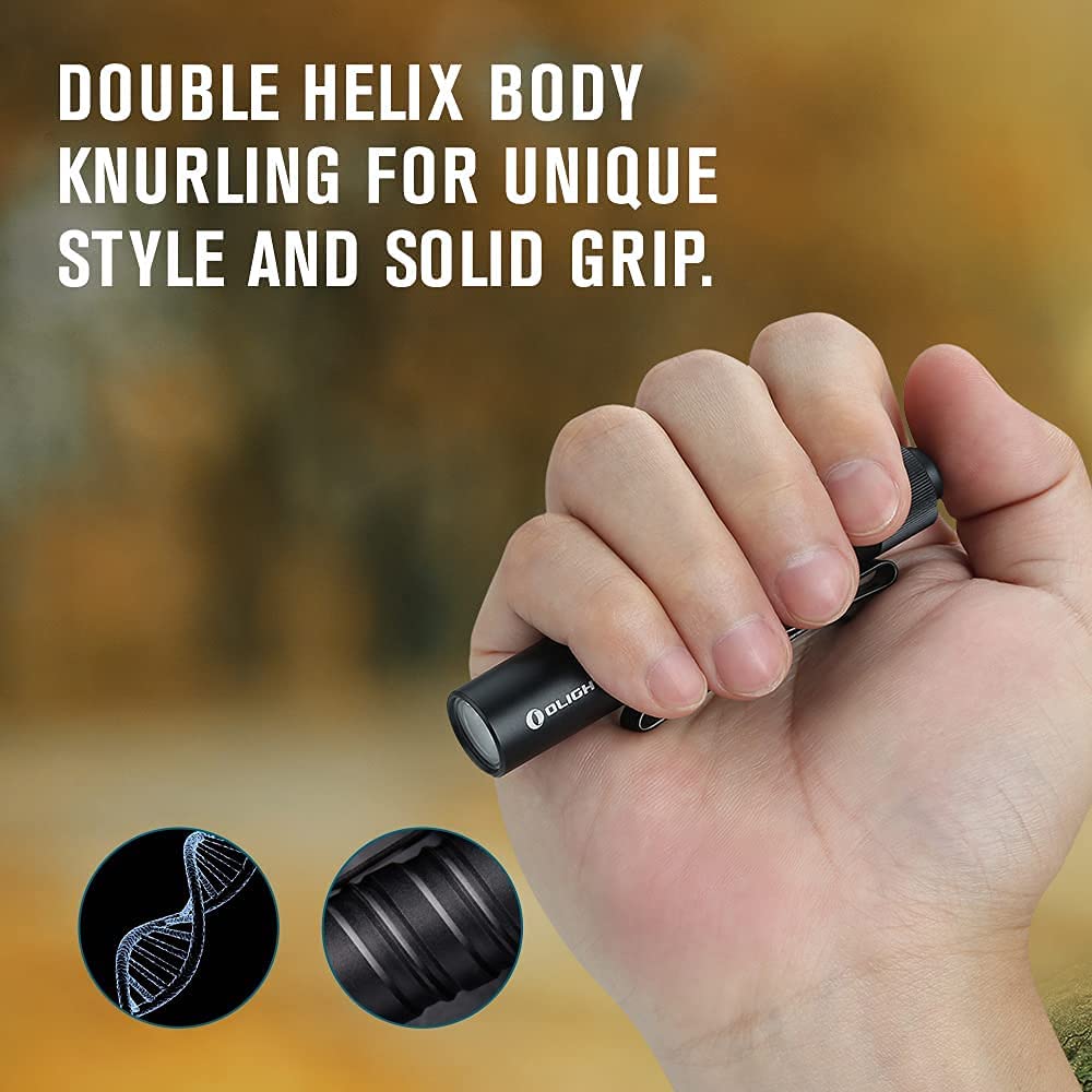 I3T Dual-Output Slim EDC LED Flashlight, Black