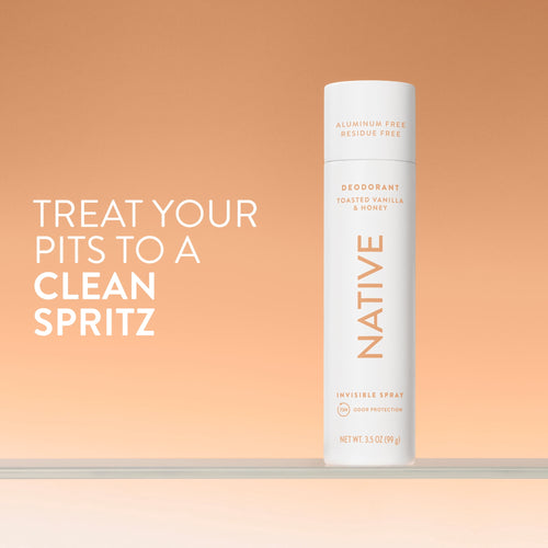 Aluminum Free Deodorant Spray For Women, 72 Hour Deodorant Spray, Toasted Vanilla &amp; Honey, 3.5oz